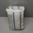 DriftAway Farmhouse Linen Blackout Curtains 84 Inches Long for Bedroom Striped Double Layer Thermal Insulated Sound Reducing Lined Grommet Rustic Drapes for Living Room 2 Panels W52 x L84 Navy