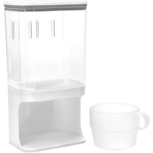 QWORK Wall-Mounted Scent Booster Beads Dispenser and Laundry Detergent Organizer with Transparent Design