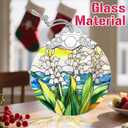 Christmas Ornaments: Stained Glass Ornament, Birth Flower Ornament, Christmas Tree Ornaments & Xmas Tree Decorations Exquisite Holiday Decor, Birth Flower Gifts Perfect Holiday & Xmas Gifts - May