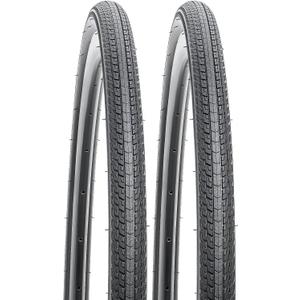 YUNSCM 2-PCS 700C Bike Tires 700x32C 32-622 Compatible with Road Bike 700x30C 700x31C 700 x 32C 700x33C 700x34C Bicycle Tires (Y-1317)