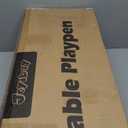 Joyibay Baby Playpen, 47x47 Foldable Playpen with Play Mat, Small Baby Playard, Baby Activity Play Fence Kids Baby Play pen for Babies Toddlers 1-3 Indoor Outdoor