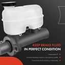 A-Premium Brake Master Cylinder Compatible with Chevy and GMC Vehicles - Silverado 1500 (HD)/Sierra 1500 (HD) 2005-2006, Silverado 1500 Classic/Sierra 1500 Classic 2007