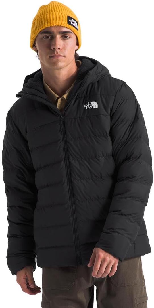 THE NORTH FACE Men's Aconcagua 3 Lined Hoodie | Wind Resistant, Water Repellent, 600 Fill Waterfowl Down Insulation (Large, Tnf Black)