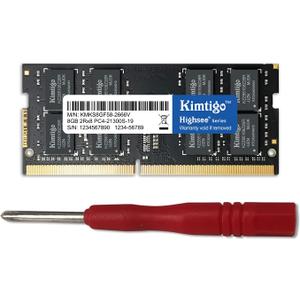 DDR4 2666 8G Laptop Dram 2666MHz (PC4-21300) CL19 (Compatible with 2400MHz or 2133MHz) 1.2V Notebook 1Rx8 Single Rank 260 Pin SODIMM Laptop PC Computer Memory RAM(8GB)