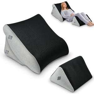 Inflatable Bed Wedge Pillow Set for Sleeping, Adjustable Sitting Pillows with Removable Mesh Cover, Post Surgery Support for Back and Leg Pain Relief, GERD, Acid Reflux & Anti Snoring Inflatable Bed Wedge Pillow Set for Sleeping, Adjustable Sitting Pillows with Removable Mesh Cover, Post Surgery Support for Back and Leg Pain Relief, GERD, Acid Reflux & Anti Snoring