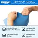 SWIMLINE HYDROTOOLS Protective Pool Ladder Mat for Above Ground Pools – Safety & Stability for Stairs, Steps & Ladders – Premium Durable Material, 45" x 60"