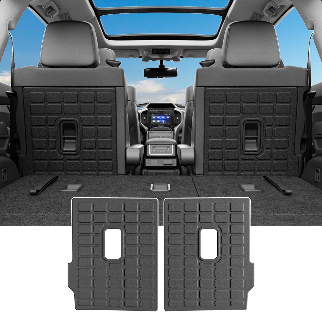 Powoq 2nd Backrest Mat Compatible with 2019-2026 Subaru Ascent 7 Seats 2nd Seat Back Protector Replacement for 2019-2026 Subaru Ascent Accessories (7 Seats 2nd Row Backrest Mat)