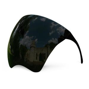 mayoken Full Face Shield Sunglasses, Futuristic Anti-Glare Sun Protection Visor for Men & Women, Anti-Fog Mirror Shield Lens, Lightweight & Comfortable Black Transparent