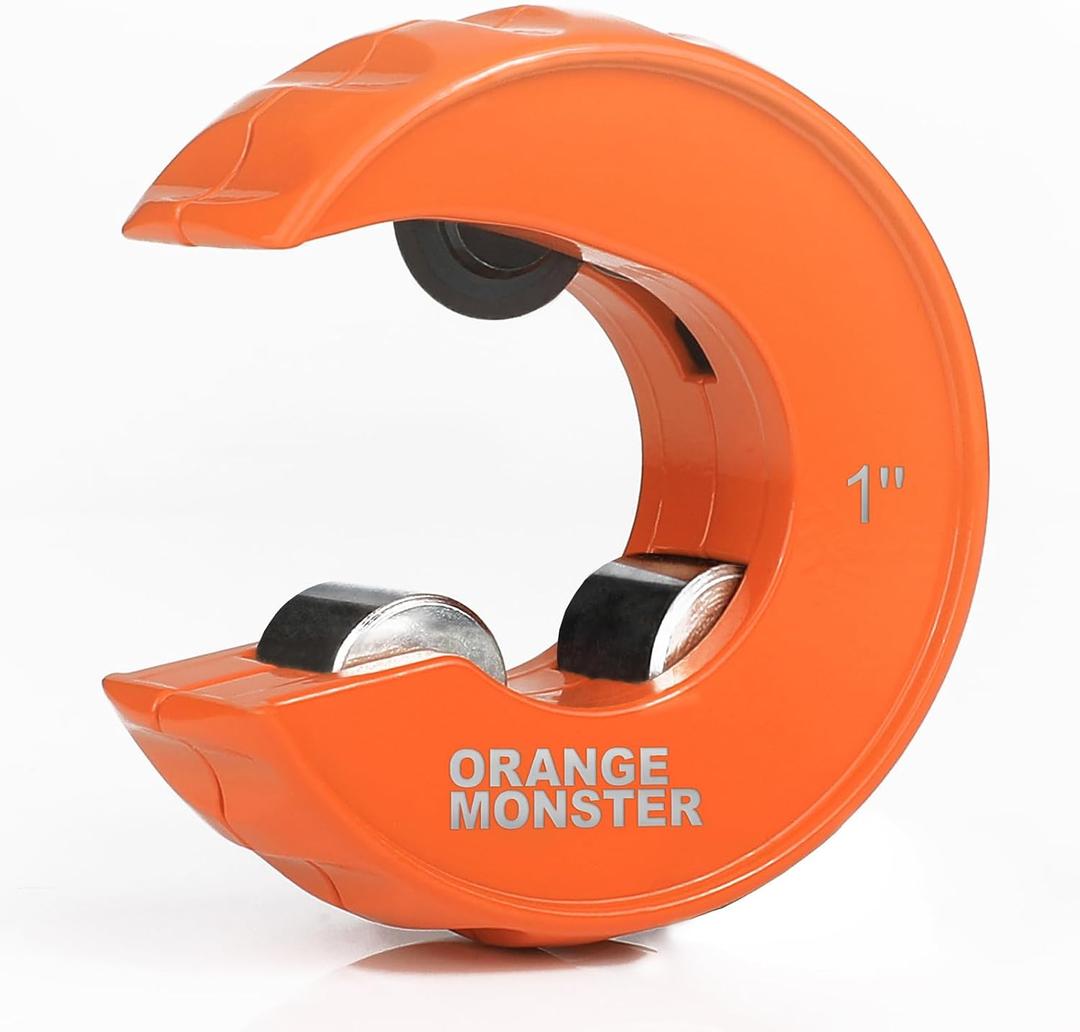 ORANGE MONSTER C-Style Close Quarters Auto Tube Cutter, Tools Tubing Cutter for Tight Spaces (1 inch)