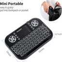 iPazzPort(Upgrade Mini Bluetooth Keyboard with Touchpad Mouse,Portable 2.4G Wireless Keyboard with Backlit for Fire TV Stick/PC/Smart TV/Windows/Laptop/Phone/Mac/Android TV Box and More