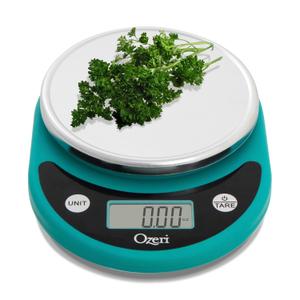 Ozeri Pronto Digital Multifunction Kitchen and Food Scale (Black on Teal)