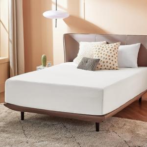 Bedsure Fitted Sheet Queen Size Only - Brushed Microfiber Bed Sheets, Ultra Soft & Breathable, Fade Resistant & Easy Care (Ivory, 60x80+16 Inches, 1 Piece)