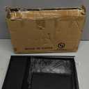 ECOLOVI Desk Organizer and Accessories, 2Tier Computer Monitor Stand Rise with Storage Drawer & 2 Pen Holders, Laptop & Printer Stand for Desktop, Workspace Organizers for Office Supplies (Black)