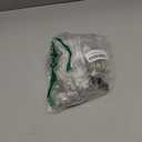 50 Pack (25 Pairs) 3/8 Inch Insert Kitchen Cabinet Hinges, Satin Nickel Self Closing Hinges for Kitchen Cabinet Doors, Semi-Concealed Cupboard Hardware, Face Mount Hardware, Silver