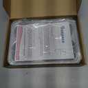 Stainless Steel Divided Plate for Kids Toddler, Non Toxic Portion Control Plate Dinner Plate with Lid for Adults Weight Loss, 2 Pack 5 Sections Rectangular Snack Plate Tray (5C-(10.19*7.0in))