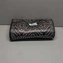 KIMODE Anti Fatigue Kitchen Mat,Black Boho Kitchen Rugs Non Slip Sets of 2,Kitchen mats for Floor Cushioned,Morocco Geometric Memory Foam Cushioned Standing Mats for Sink,Laundry,Office (17.3" x 47 "+ 17.3" x 29 "--0.47 inches)