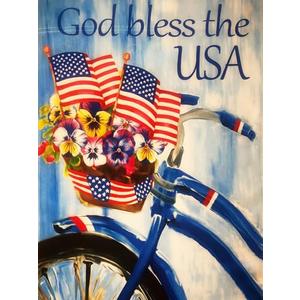 Miairivy “God Bless The USA” Diamond Art Kits for Adults, Diamond Painting Sets for Beginners, DIY 5D Full Drill Gem Art Painting Crafts for Home Wall Decor 12x16 inches