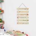 I am A Child of God Wood Sign,Woodland Animals Hanging Wooden Sign,Bible Verses Door Hanging,Christian Religious Wall Plaque,Inspirational Quotes Door Sign for Christian Nursery Home Room