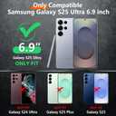 2 x Red2Fire for Samsung Galaxy S25 Ultra Case, [Military Grade Drop Protection] Heavy Duty Full Body Shockproof Protection Non-Slip Phone Case for S25 Ultra Case 6.9 inch Black