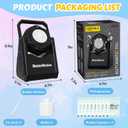 Bubble Machine, Automatic Bubbles Blower for Kids Toddlers, 360 Leak-Proof & 90 Adjustment Battery Operated Bubble Toys with LED Light - Gifts for Boys, Girls, Outdoor, Birthday, Halloween Party (Black)