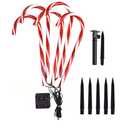 Outdoor Solar Christmas Led Candy Cane Lights Ip44 Waterproof Pathway Lamp for Christmas Decoration Battery Box (Solar) Number of Light Sources 20