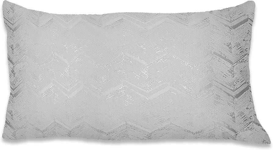 Majestic Giftware 2 Pack Jacquard Decorative Throw Pillow Cover (PC1229S-2PK), 12x20 Inches, Beige