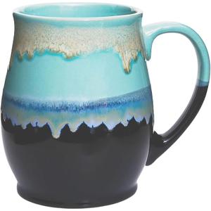 Large Ceramic Coffee Mug, 25 oz/710 ml, Dishwasher and Microwave Safe, Extra Large Tea Mug, Perfect for Office and Home, Great Gift (Green)