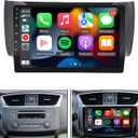 for 2013-2017 Nissan Sentra Radio with Wireless Carplay&Android Auto,2G RAM 32G ROM Android Car Stereo Navigation Bluetooth Touch Screen Car Multimedia Radio
