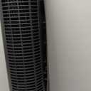 Amazon Basics Ventilador de torre oscilante de 60 grados de 28 pulgadas para dormitorio, sala de estar, oficina, con 3 velocidades, control mecnico intuitivo, negro, 35 W, 27.8 pulgadas de alto x 9.4