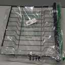 Sakugi Over The Sink Dish Drying Rack - Adjustable 2 Tier Large Capacity Stainless Steel Drainer with Cutlery & Utensil Holders, Kitchen Storage & Organization, 30"-33.9" L x 11" W x 21.5" H, Black