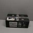 1000 Count Blue Silverware Set, 334 Plastic Forks, 333 Spoons, 333 Knives, Medium Weight BPA Free Disposable Cutlery Set, Bulk Combo Pack Flatware Set for Party Supplies