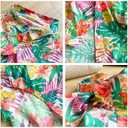 HDKUW Large Dog Hawaiian Costume, Dog's Cool T-Shirts Summer Clothes, Hawaiian Shirt for Large Dogs, Design for Summer Luau Style Beach Camp Vacation 7XL Red