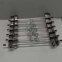 GoodtoU Skirt Pant Hangers 12 Pack  12 Inch Slim Metal Hanger with Clips for Shorts Skirt  Non Slip, Adjustable, Heavy Duty