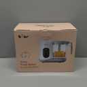 BEAR 2024 Baby Food Maker | One Step Baby Food Processor Steamer Puree Blender | Auto Cooking & Grinding | Baby Food Puree Maker with Self Cleans | Touch Screen Control, White