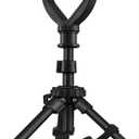 CVLIFE Shooting Rest Tripod - Adjustable Height, 360 Degree Rotation, V Yoke Stand - Portable Rifle Rest for Target Shooting, Hunting and Outdoor Activities (7.5-15")