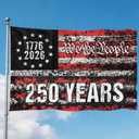 250 Anniversary USA Flag, Us 250 Flag Double Sided 3-Ply Patriotic Flag, We The People 1776-2026 Patriotic Yard Flags for 4th of July, 3x5 Ft