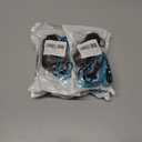 4 x Dog Leash, Short Dog Leash, Leashes for Large Breed Dogs,Traffic Padded Handle- Reflective Training Lead, Perfect for Medium to Large Dogs(12 Inch, Blue)