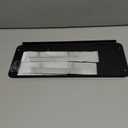 Toilet Paper Basket, Stainless Steel Toilet Tank Tray with Handle for Organizing - Toilet Paper Basket Storage for Toilet Tank, Bathroom, Kitchen Counter (Black)