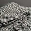 Plaid Bed Skirt. King size.
