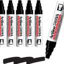Artline 5109A Big Nib Extra Large Jumbo Dry Erase Whiteboard Markers (BLACK, Pack of 6)