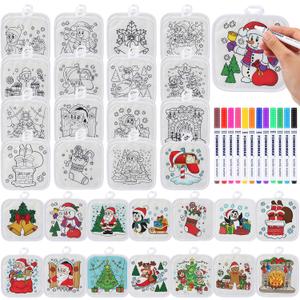 Patelai 42 Pcs Color Your Own Pot Holders Craft Project Including 30 White Pot Holders and 12 Fabric Markers for Kitchen Heat Resistant Cooking and Baking DIY & Painting Activities