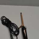 1/2 Inch Curling Iron for Short Hair & Long Hair, Half Inch Tourmaline Ceramic Curling Iron with Auto Shut-Off, Dual Voltage Small Barrel Curling Tongs Wand for Travel, Glove Include (Rose Gold)