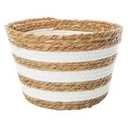 S/3 Polyester Rope Basket 10, 10, 8in Woven Baskets 3 Set
