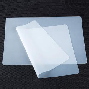 Silicone Mats for Crafts, Translucent, Non-slip Heat Resistant, 11.815.7In (2/Pack) Silicone Placemats for Jewelry, Epoxy Resin,Glitter Slime, DIY Sheet, Nail Art, Clear Countertop Protector Pad (Translucent-0.8mm)