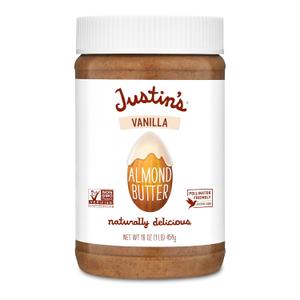 Justin's Vanilla Almond Butter, Gluten-free, Non-GMO, Vegan, Sustainably Sourced, 16 Ounce Jar