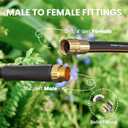 Giraffe Tools Garden Hose 10ft x 5/8'', Short Water Hose Heavy Duty, Lightweight, Flexible Hybrid Hose, Male to Female Fittings