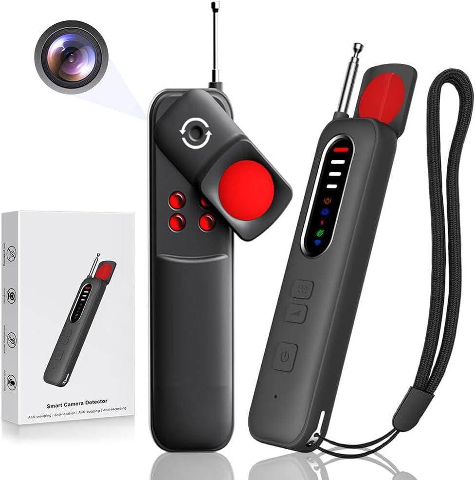 Hidden Camera Detector for Travel & Hotel, 2026 Upgraded Wireless Spy Camera Finder, RF Signal Scanner & Bug Detector, 5 Sensitivity Levels, 4 Modes, 25H Working Time