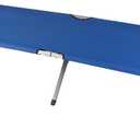 Smart Camping Cot - Portable Folding Camp Bed - 600D Sleeping Cot for Adults with Steel Frame Outdoors (Blue) Easy Set-Up