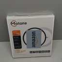 Matane 12 Inch LED Flush Mount Ceiling Light Fixture with Night Light, 24W 2400LM 3000K/4000K/5000K Selectable, Dimmable Ceiling Lights for Bedroom, Dining Room, Kitchen, Round Black