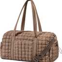Quilted Travel Duffle Bag for Women Medium Weekender Bag Puffer Overnight Bag Large Soft Puffy Duffel Bag Carry-On Gym Bag Lightweight Personal Item Travel Bag for Trips Business Sport Airplane